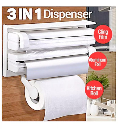 Dispensador 3 en 1 para papel